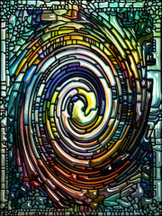 Wall Mural - Advance of Spiral Color