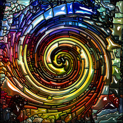 Wall Mural - Metaphorical Spiral Color