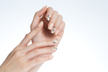 A Woman's Nail, Designed With Nail Art