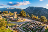 Temple of Athena Pronaia in ancient Delphi, Greece