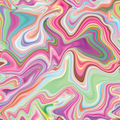 Sticker - Marble seamless pattern in neon brightful colors.