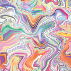 Wall Mural - Marble seamless pattern in neon brightful colors.