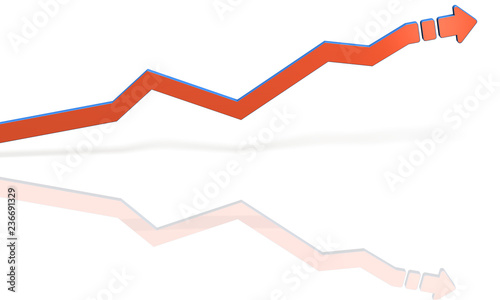 右肩上がりの折れ線グラフ Stock イラスト Adobe Stock