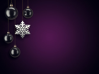 3d rendering christmas card
