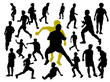 © moxumbic - vector silhouette set of football or soccer player