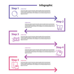 Wall Mural - infographic element design 4 step, infochart planning