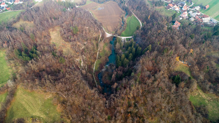 Močilnik (Mocilnik) and Retovje are two main springs of Ljubljanica River in Slovenia. The springs are positioned south of the town of Vrhnika.