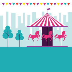 Canvas Print - circus and fair