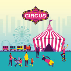 Canvas Print - circus fun fair