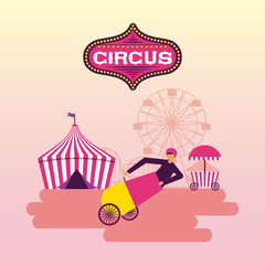 Canvas Print -  circus fun fair