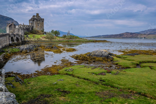 Plakat zamek w Szkocji