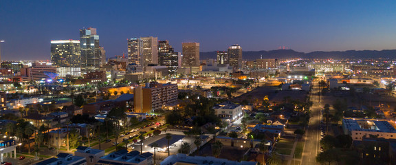 Wall Mural - Aerial View Phoenix State Capital City of Arizona Downtown City Skyline