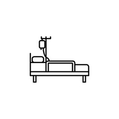 Aufkleber - Patient bed, blood bag icon. Element of anti aging outline icon for mobile concept and web apps. Thin line Patient bed, blood bag icon can be used for web and mobile