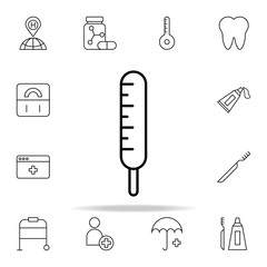 Poster - thermometer icon. Medical icons universal set for web and mobile