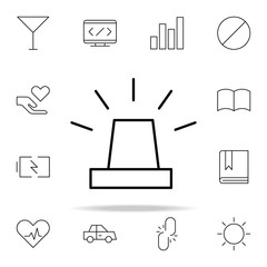 Poster - alarm icon. Minimal Universal Theme icons universal set for web and mobile