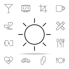Poster - brightness icon. Minimal Universal Theme icons universal set for web and mobile