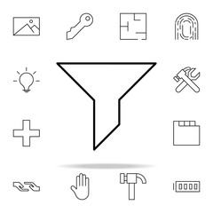 Poster - filter icon. Minimal Universal Theme icons universal set for web and mobile