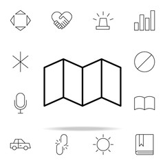 Poster - map icon. Minimal Universal Theme icons universal set for web and mobile