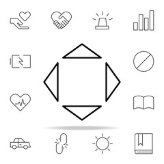 Poster - move icon. Minimal Universal Theme icons universal set for web and mobile
