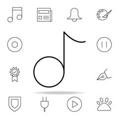 Poster - music icon. Minimal Universal Theme icons universal set for web and mobile