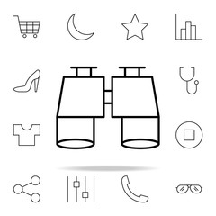 Poster - search icon. Minimal Universal Theme icons universal set for web and mobile