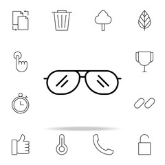 Poster - sunglasses icon. Minimal Universal Theme icons universal set for web and mobile