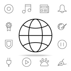 Poster - world icon. Minimal Universal Theme icons universal set for web and mobile
