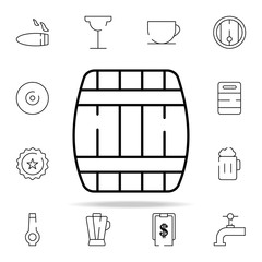 Poster - barrel icon. bar icons universal set for web and mobile