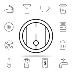 Poster - barrel icon. bar icons universal set for web and mobile