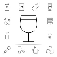 Poster - glass icon. bar icons universal set for web and mobile