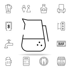 Poster - water jug icon. bar icons universal set for web and mobile