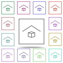 Poster - carton, protect from heat icon. Elements of packaging symbols in multi color style icons. Simple icon for websites, web design, mobile app, info graphics