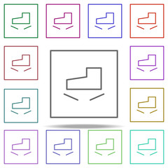 Poster - do not step icon. Elements of packaging symbols in multi color style icons. Simple icon for websites, web design, mobile app, info graphics
