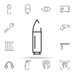 Poster - bullet icon. security icons universal set for web and mobile