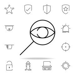 Poster - search icon. security icons universal set for web and mobile