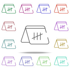 Poster - countdown icon. Elements of speedometer in multi color style icons. Simple icon for websites, web design, mobile app, info graphics