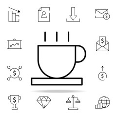Poster - coffee, espresso icon. stratup icons universal set for web and mobile