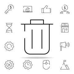 Poster - garbage, recycle icon. stratup icons universal set for web and mobile