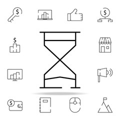 Poster - hourglass, countdown icon. stratup icons universal set for web and mobile