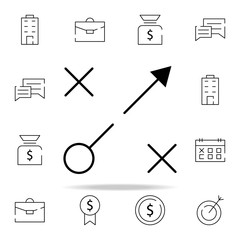 Poster - strategy, concept icon. stratup icons universal set for web and mobile