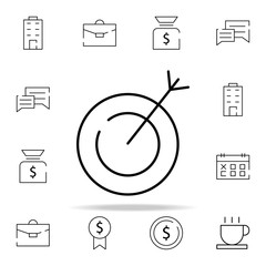 Poster - target, dartboard icon. stratup icons universal set for web and mobile