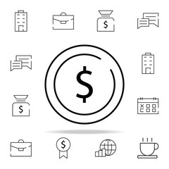 Poster - usd, dollar icon. stratup icons universal set for web and mobile