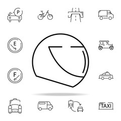 Poster - helmet icon. transportation icons universal set for web and mobile
