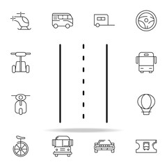 Poster - road icon. transportation icons universal set for web and mobile