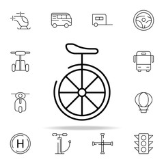 Poster - a bike icon. transportation icons universal set for web and mobile