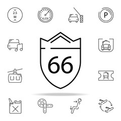 Poster - road sign icon. transportation icons universal set for web and mobile