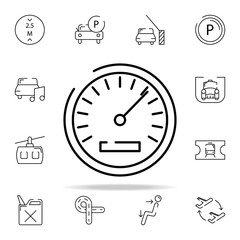 Poster - speedometer icon. transportation icons universal set for web and mobile