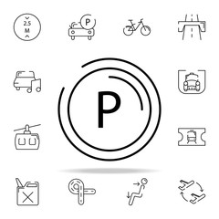 Poster - parking place icon. transportation icons universal set for web and mobile