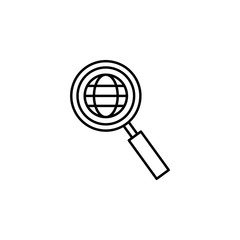 Poster - global management icon. Element of business icon. Premium quality graphic design icon. Signs and symbols collection icon for websites, web design, mobile app