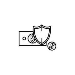 Poster - security, money icon. Element of business icon. Premium quality graphic design icon. Signs and symbols collection icon for websites, web design, mobile app